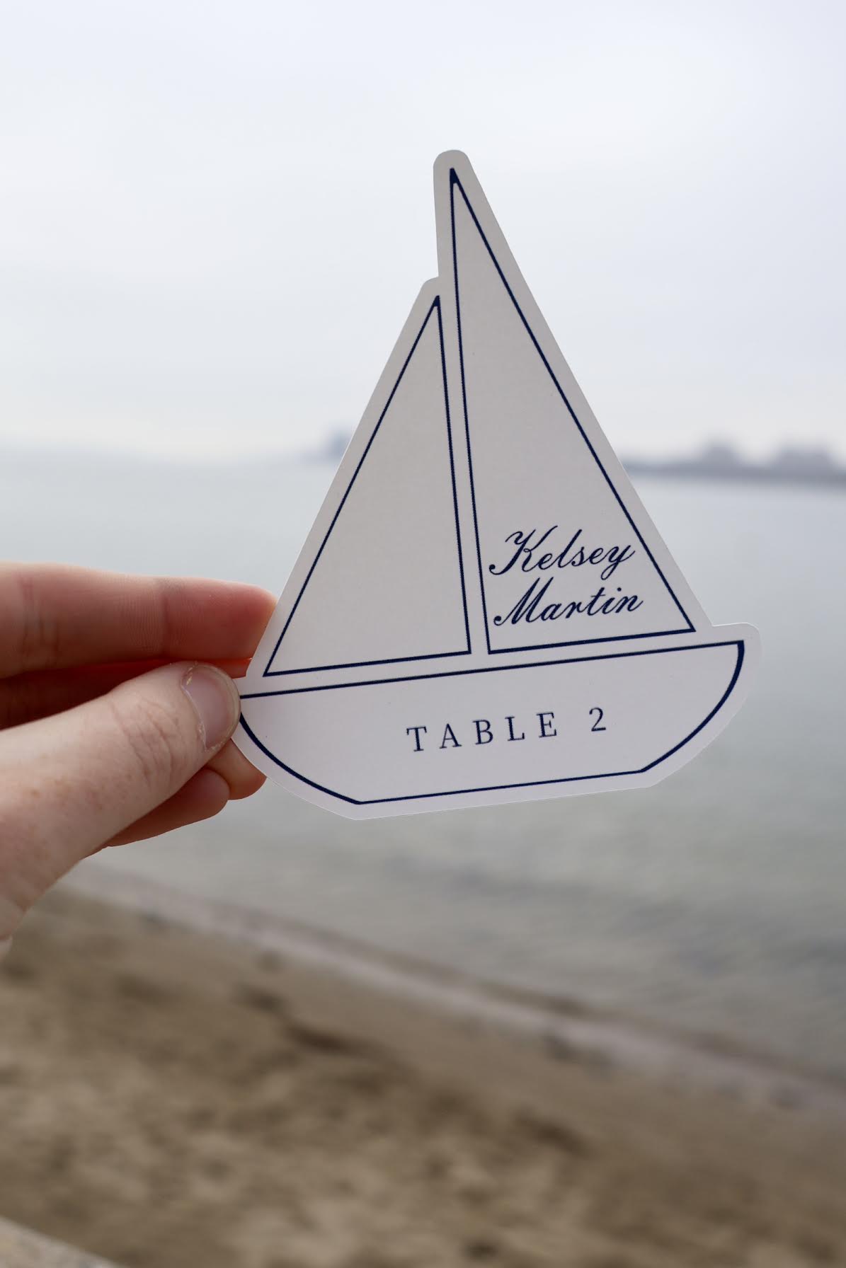 Sailboat Escort Cards — view 5