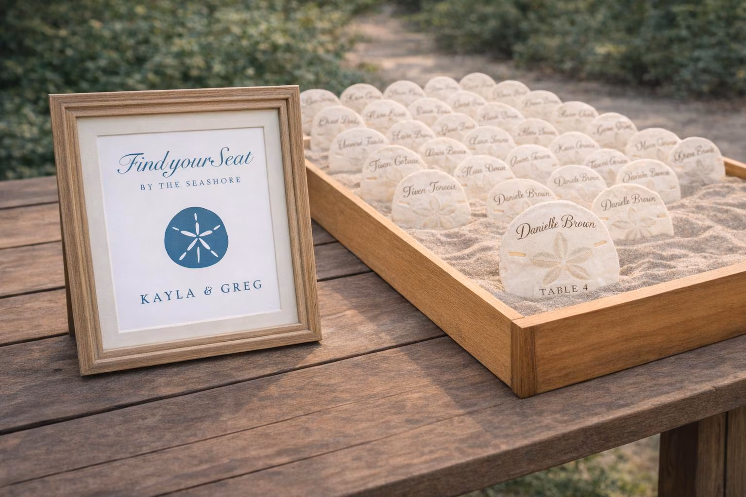 Sand Dollar Seashell Seating Chart — view 4