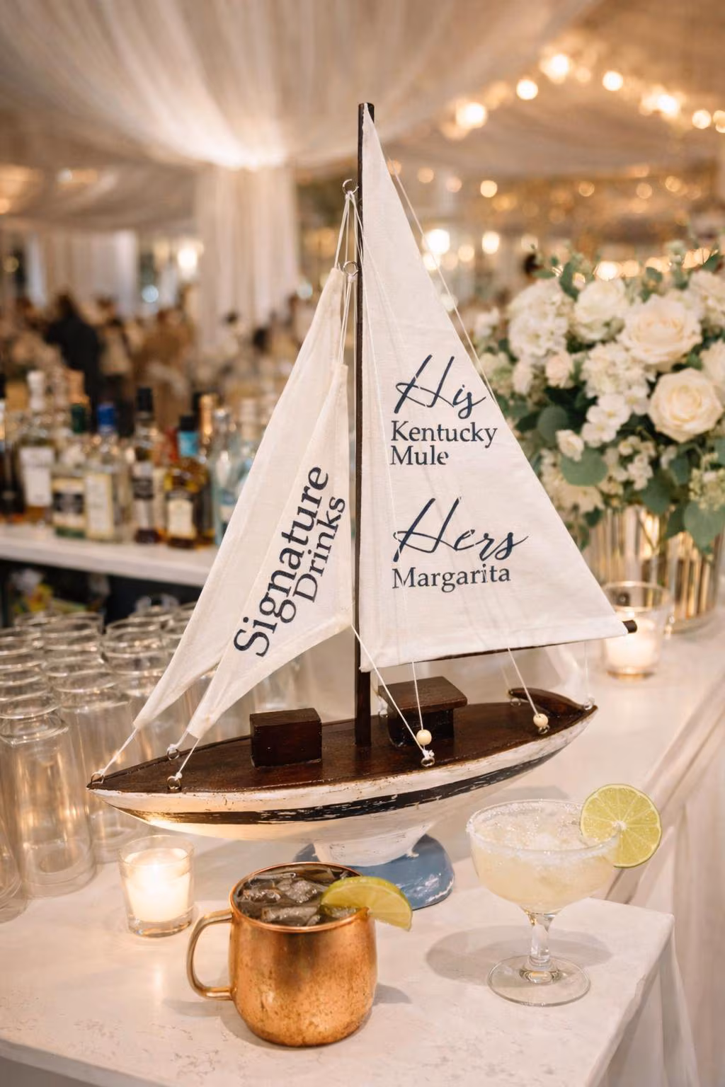 Sailboat Wedding Sign — view 4