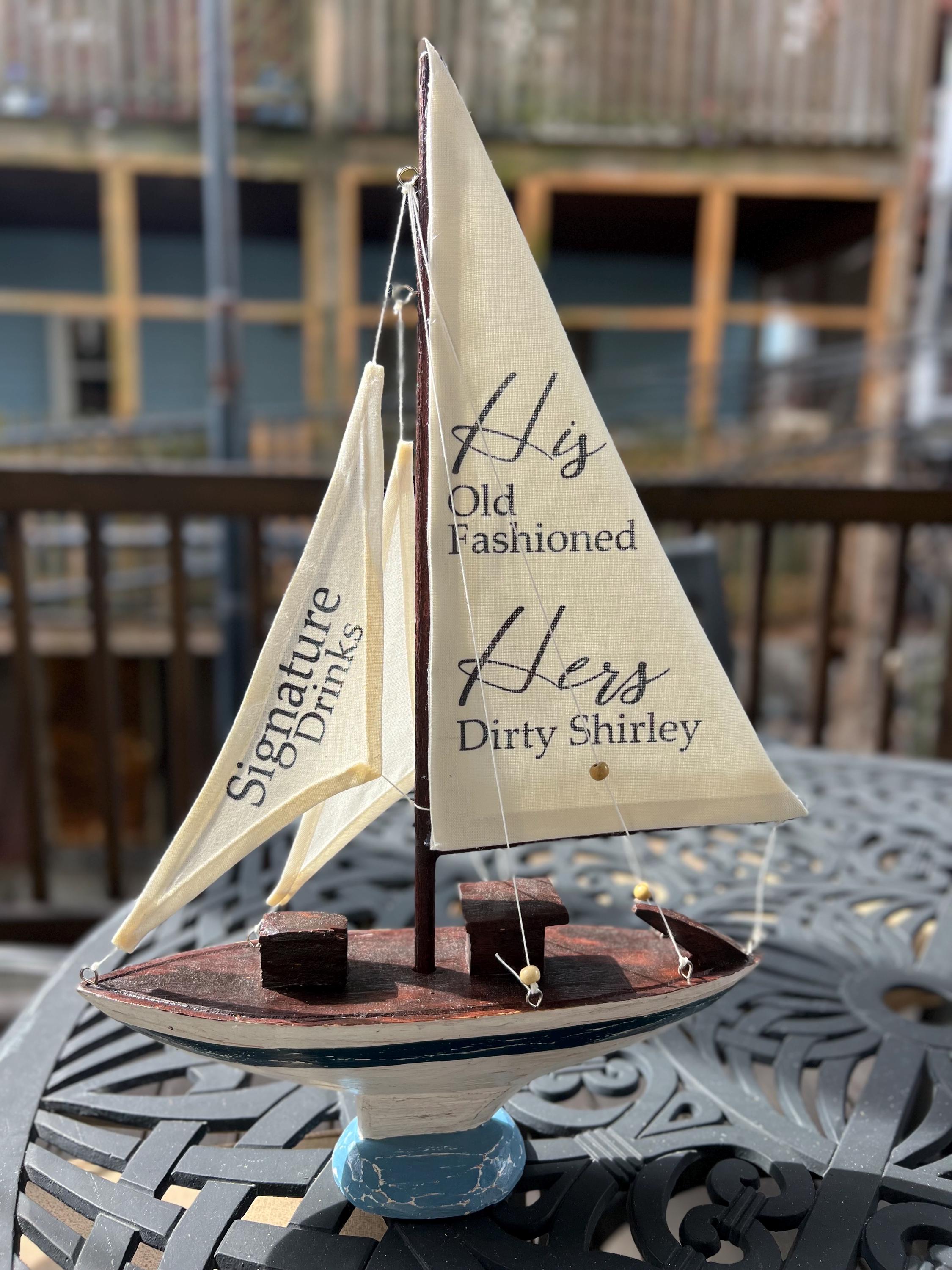 Sailboat Wedding Sign — view 8