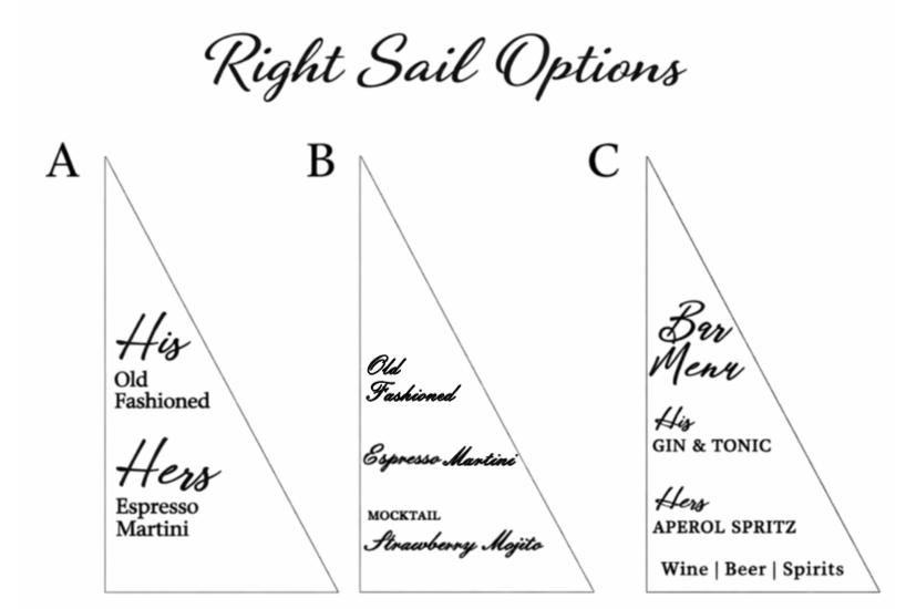 Sailboat Wedding Sign — view 10