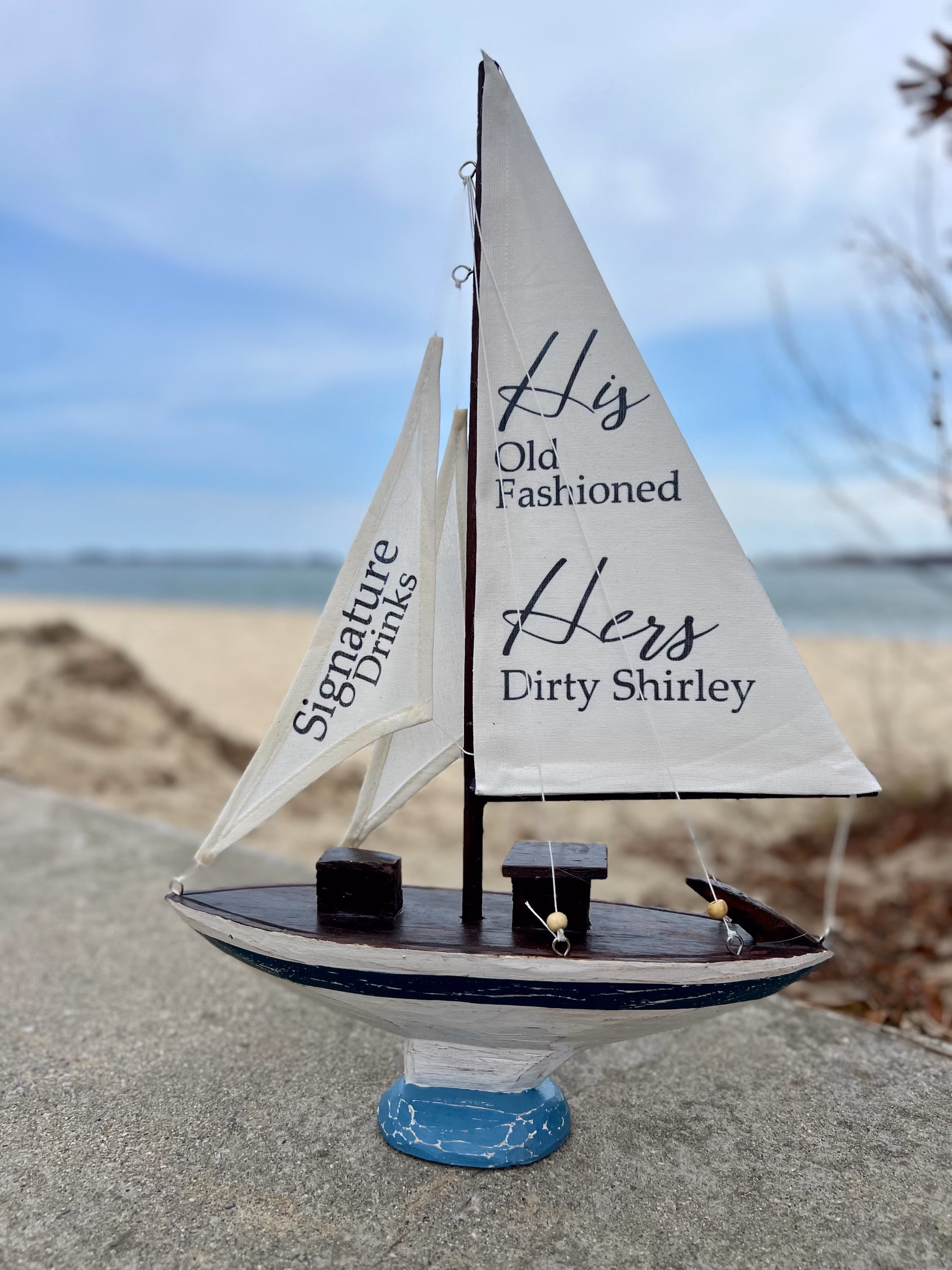 Sailboat Wedding Sign — view 2